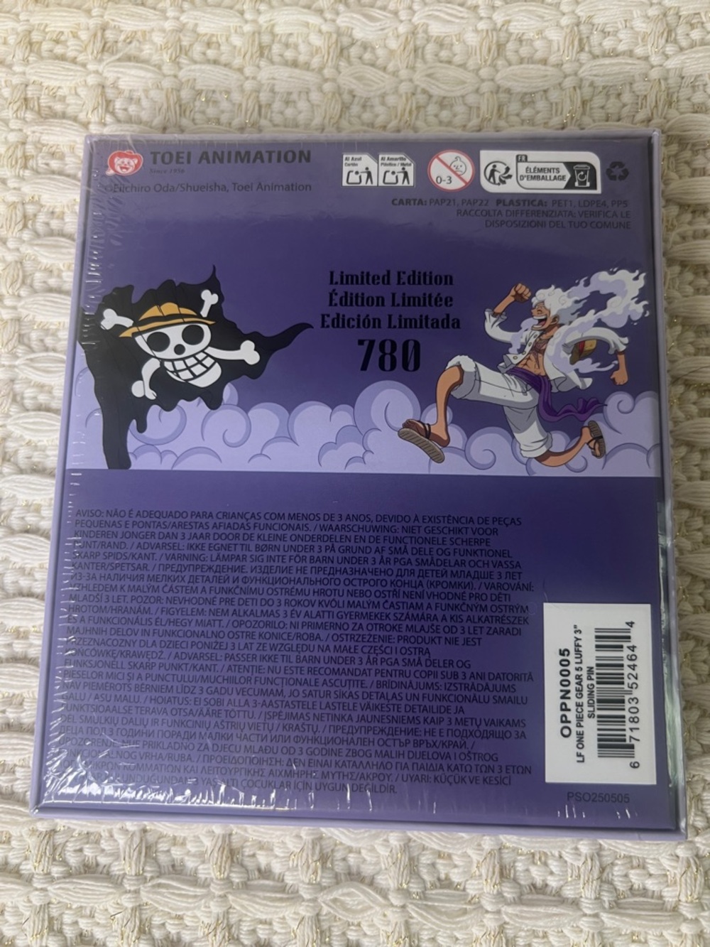 NWT NYCC Limited Edition ONE PIECE GEAR5 Luffy 3" Loungefly Sliding Pin RARE - Picture 7 of 7